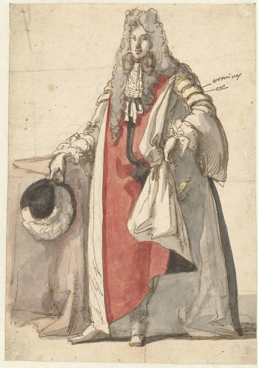 Ritratto di Guglielmo III, in abito di stato da Caspar Netscher