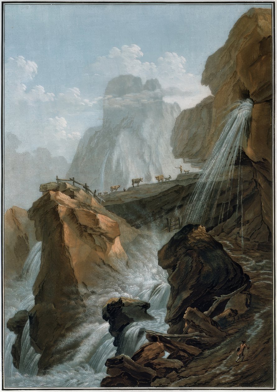 Cascate di Geltenbach da Caspar Wolf