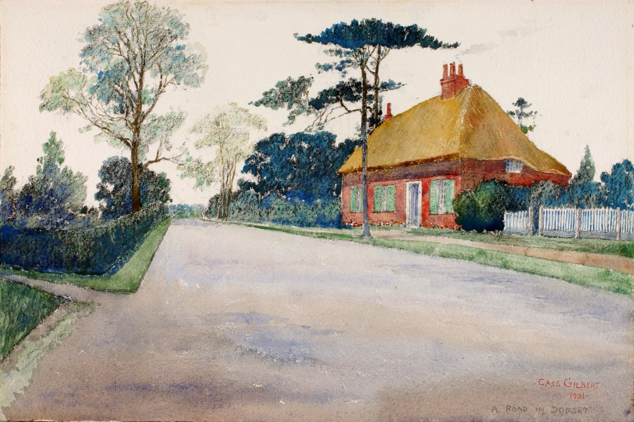 Una strada nel Dorset, 1931 da Cass Gilbert
