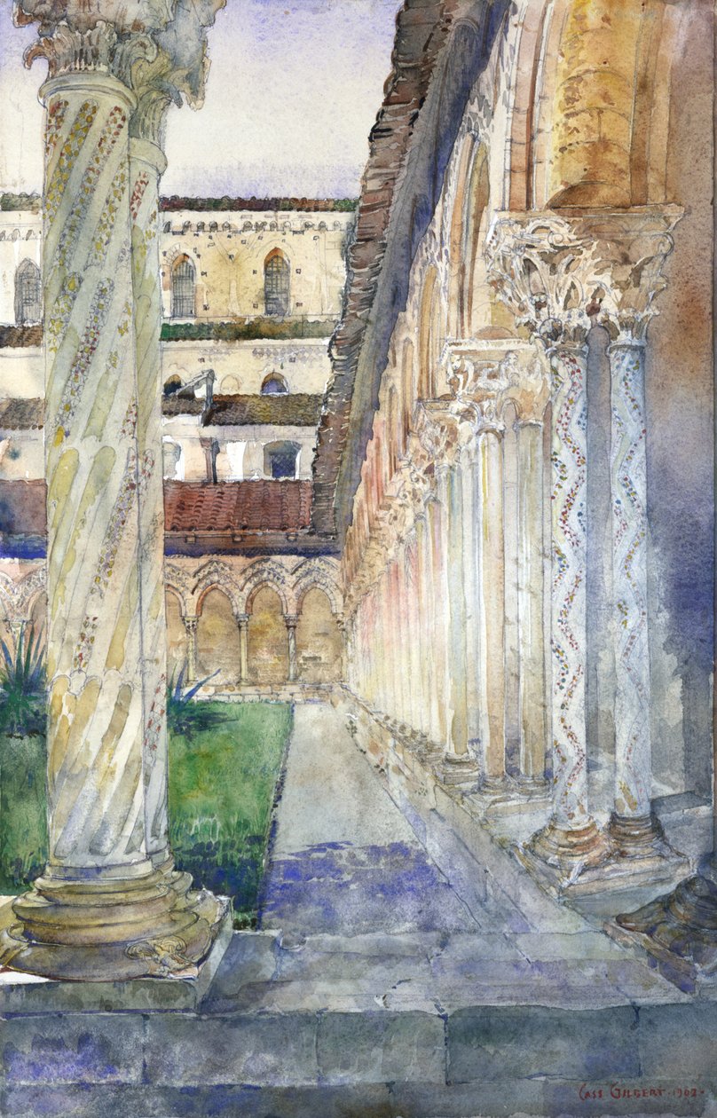 Cattedrale di Monreale, Sicilia, 1902 da Cass Gilbert