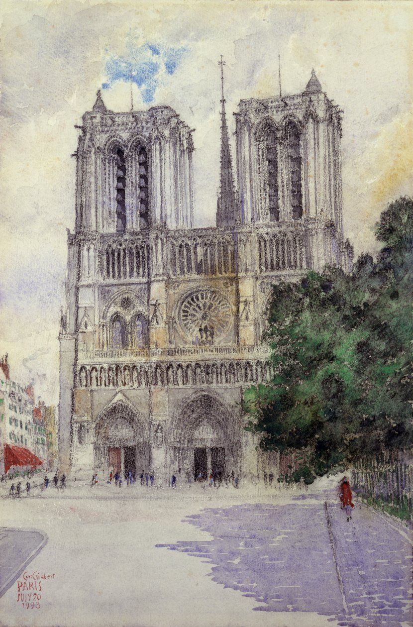 Cattedrale di Notre Dame, Parigi, 1933 da Cass Gilbert