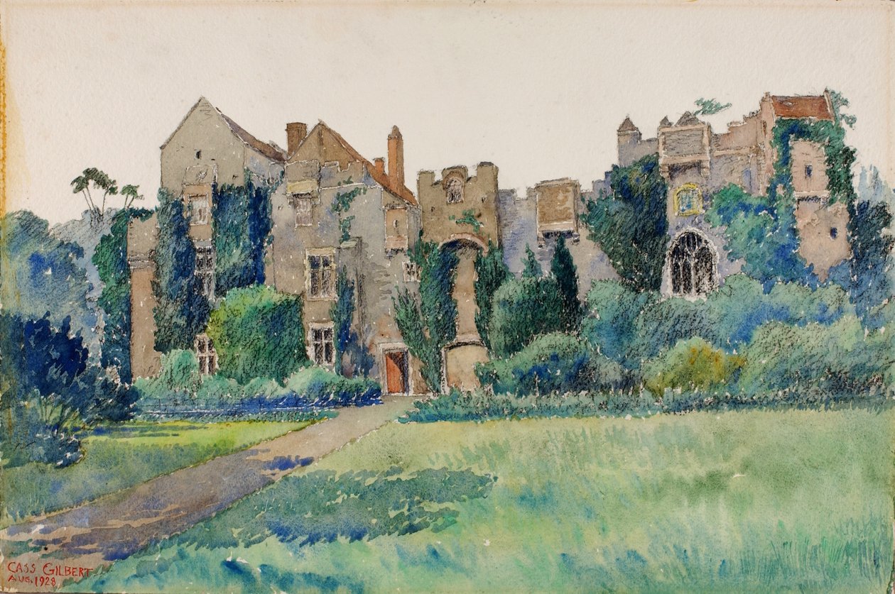 Castello di Compton, Devonshire, Inghilterra da Cass Gilbert