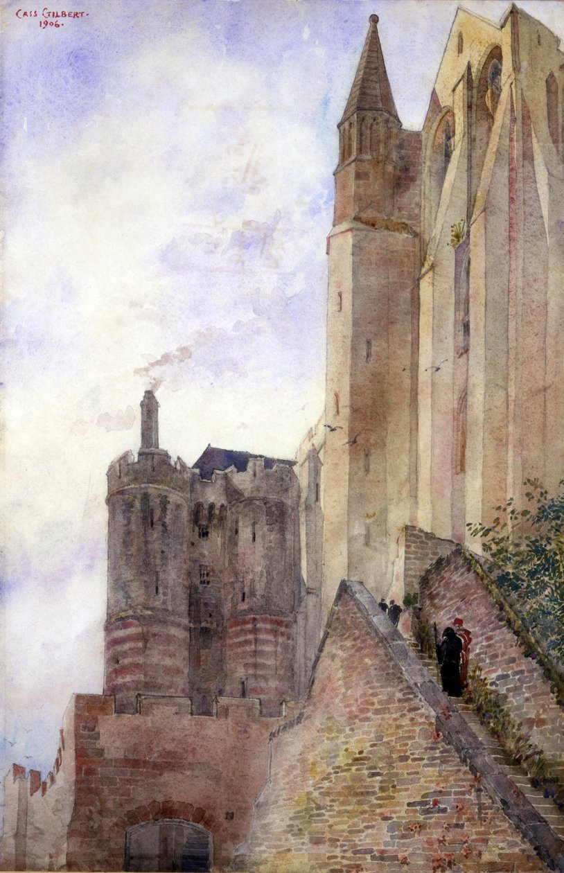 Mont Saint Michel, Francia, 1906 da Cass Gilbert
