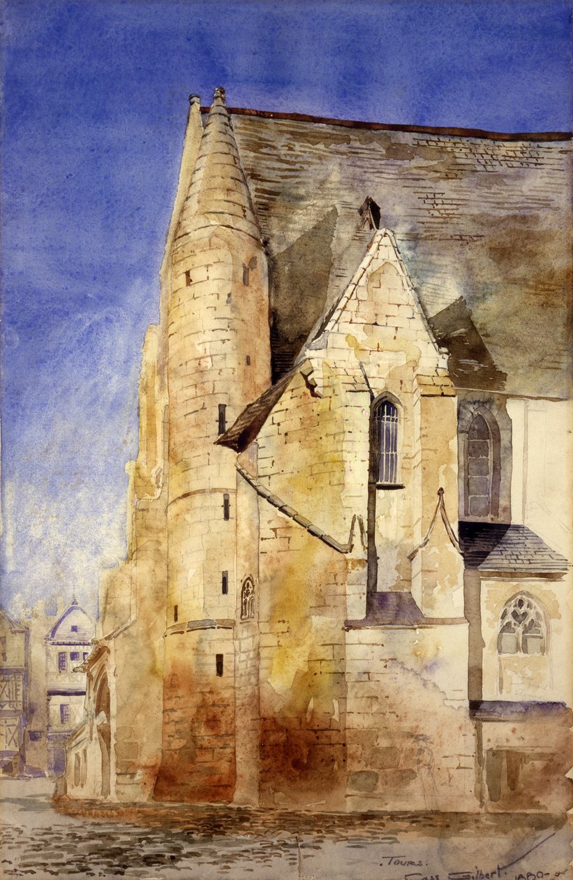 Chiesa vecchia, Tours, Francia da Cass Gilbert