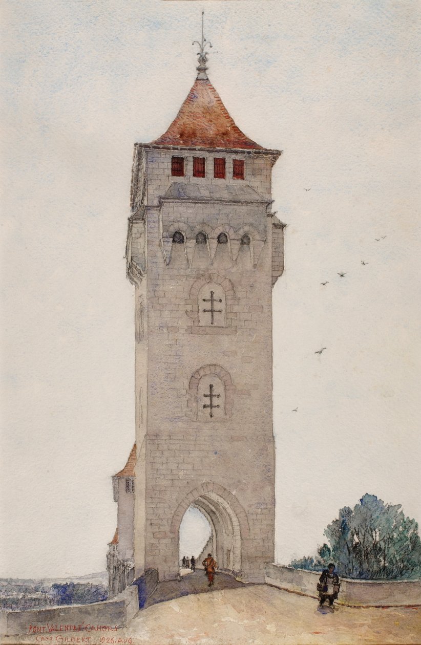 Pont Valentré, Cahors, 1926 da Cass Gilbert