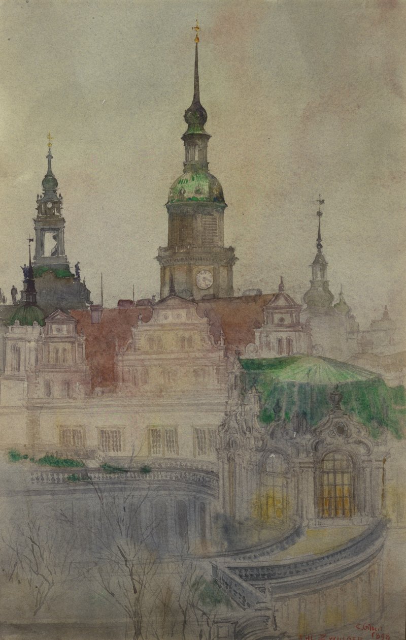 Le torri dello Zwinger, Dresda da Cass Gilbert