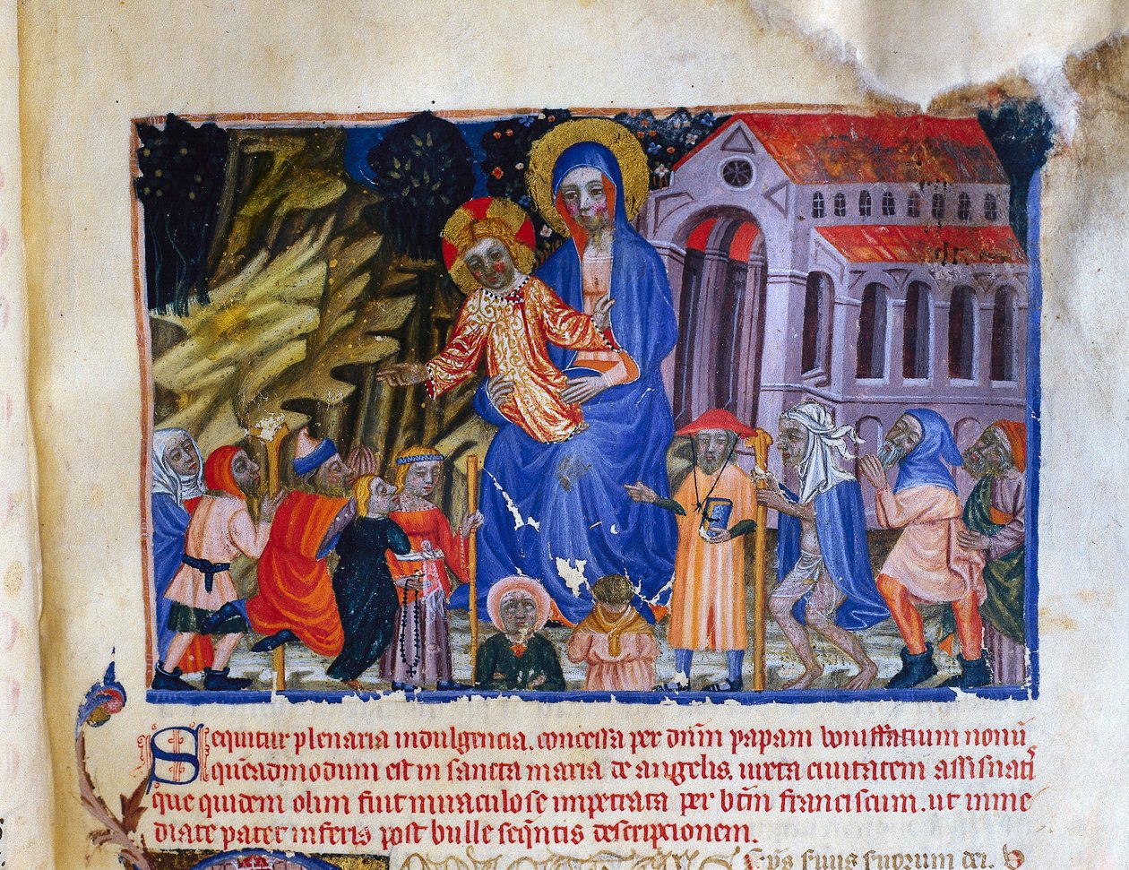 Miniatura dal Livre Vermeil de Montserrat da Catalan School