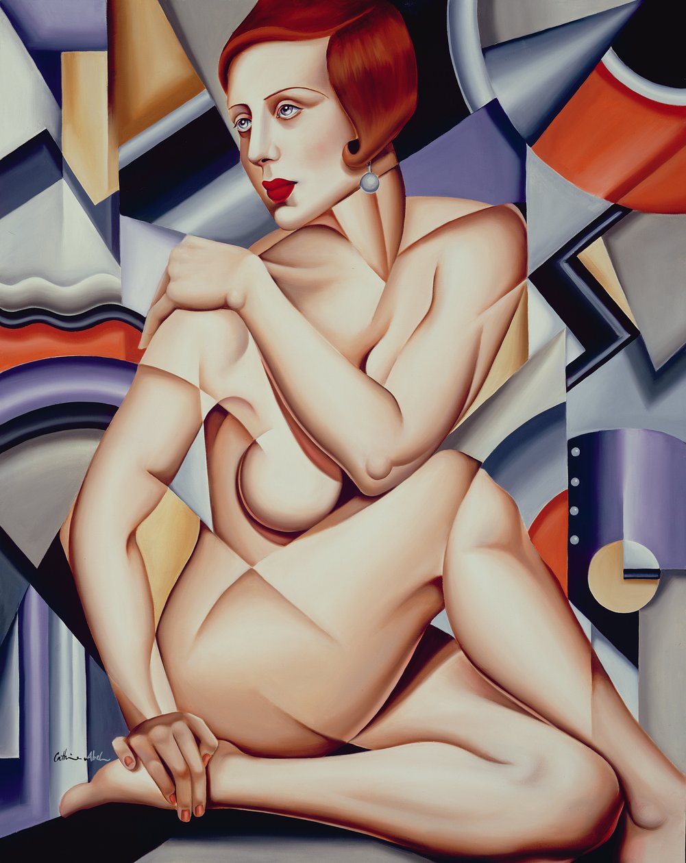 Nudo cubista da Catherine Abel