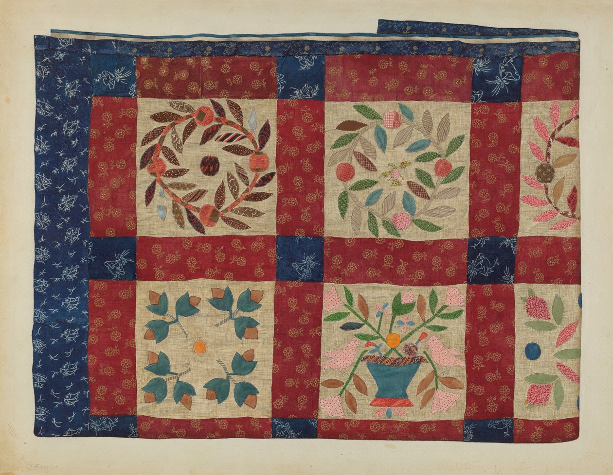 Trapunta Applicata da Catherine Fowler