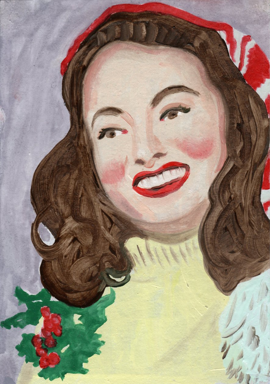Ann 2, 2023 (olio su carta) da Cathy Lomax