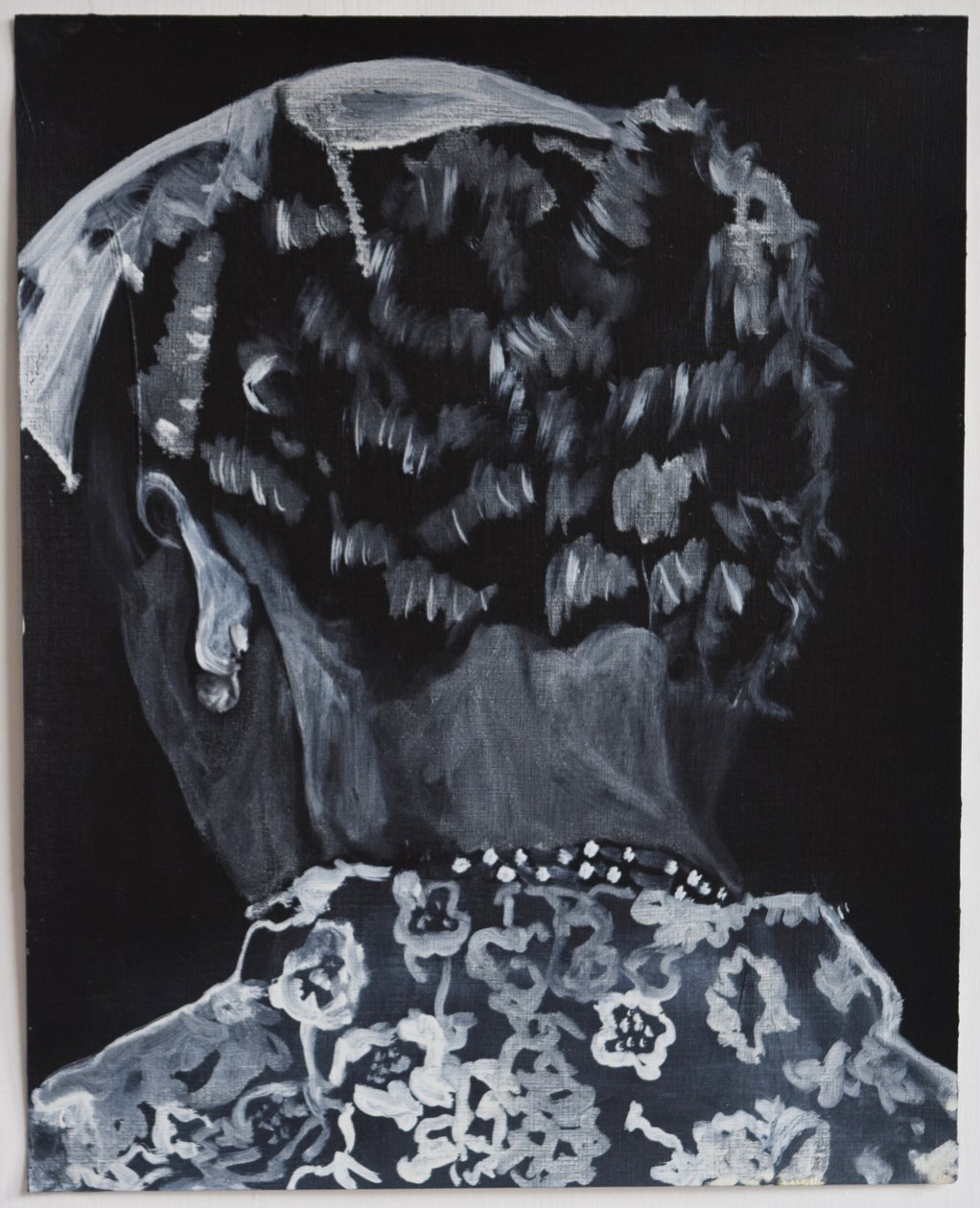 Belladonna: Ann, 2014 (olio e acrilico su carta) da Cathy Lomax