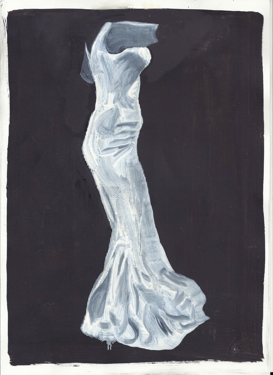 Elsie, 2012 (olio e acrilico su carta) da Cathy Lomax
