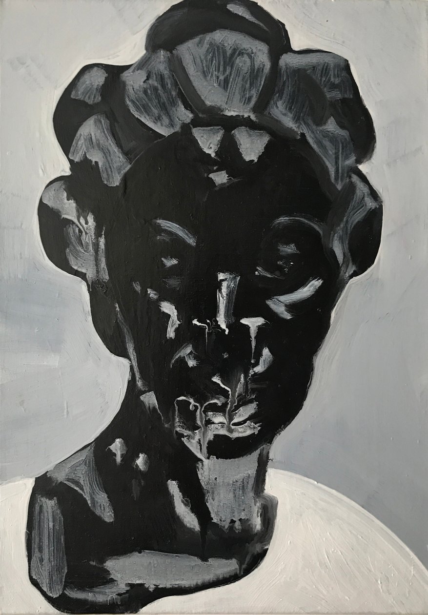 Jessie, 2017 (olio su lino) da Cathy Lomax