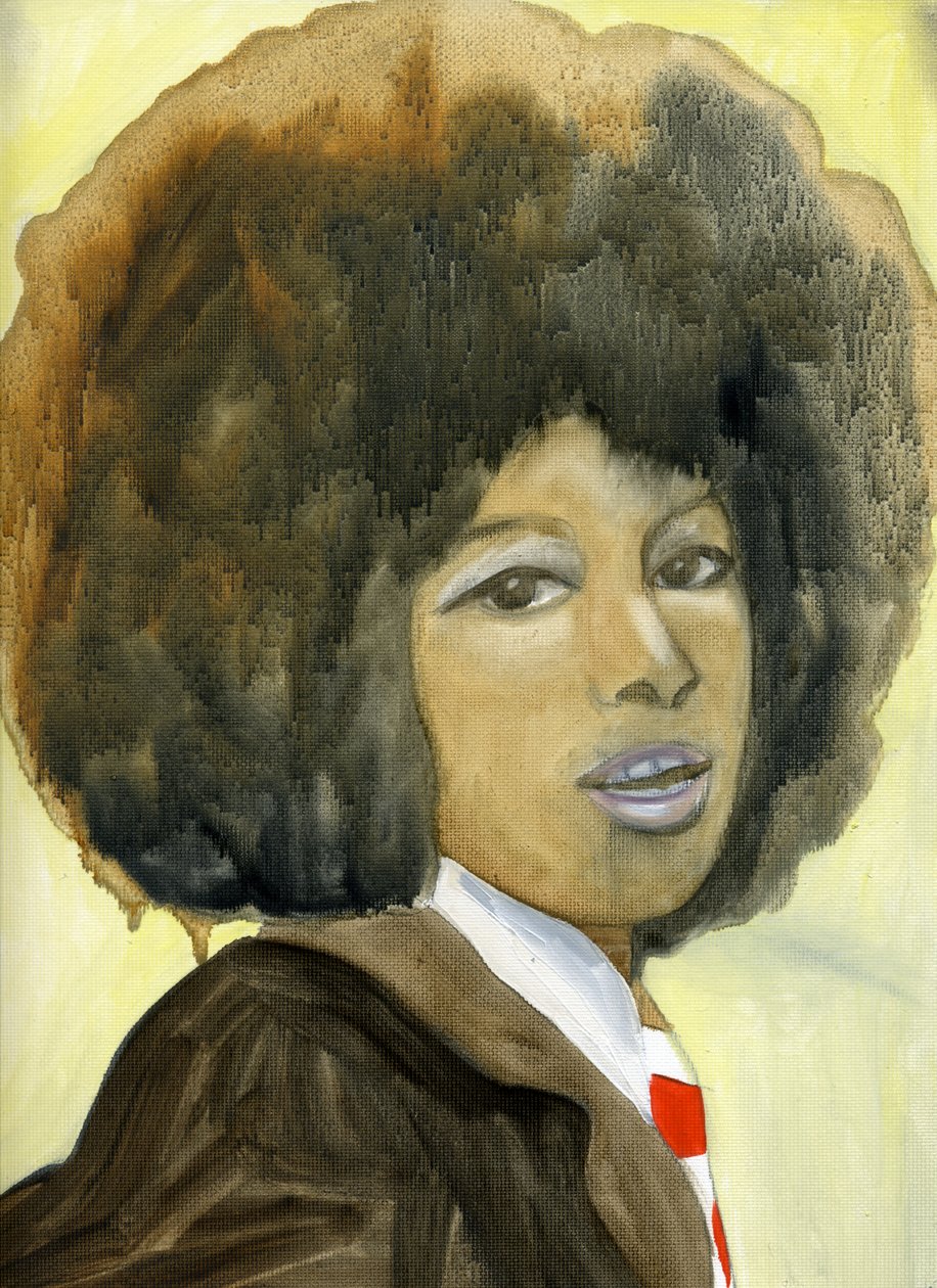 Marsha Hunt, 2007 (olio su carta intelata) da Cathy Lomax