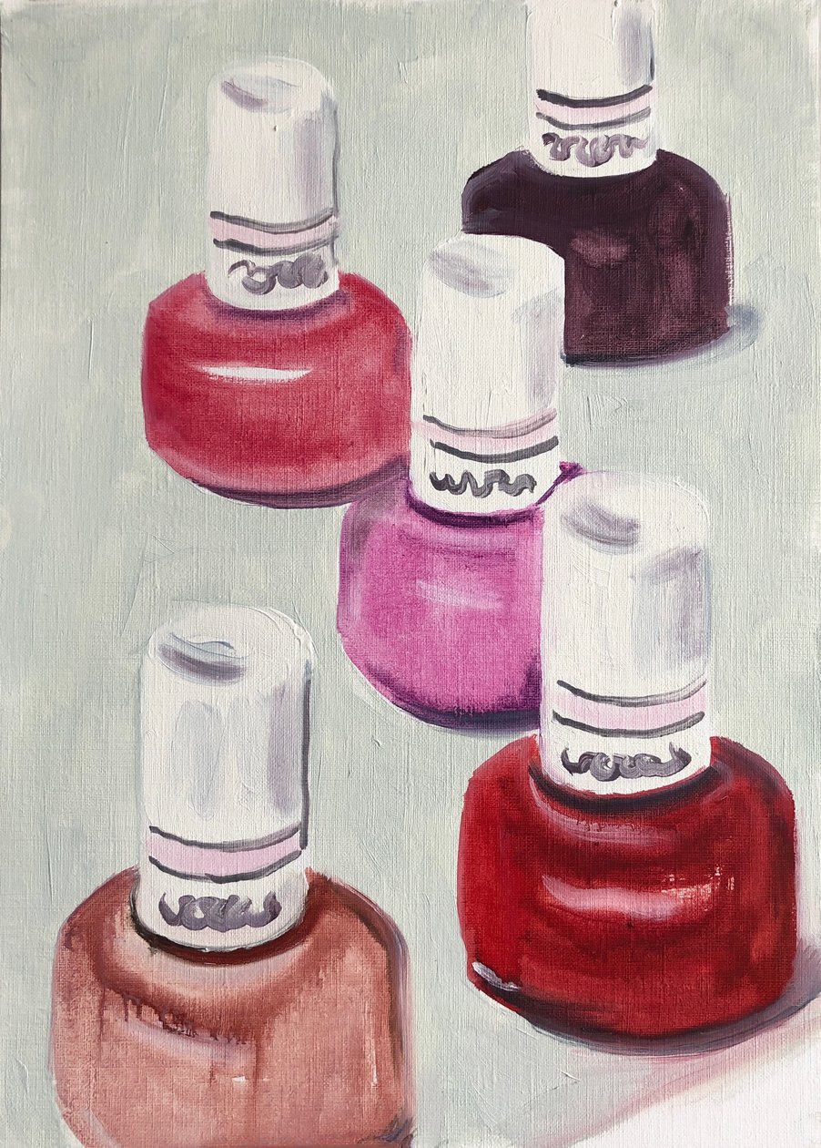 Nuovi colori, 2019 (olio su carta) da Cathy Lomax