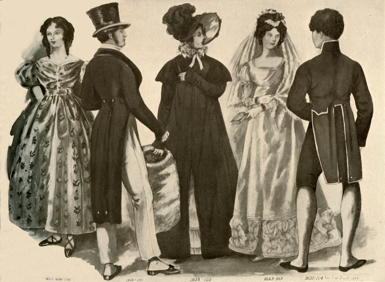 Abbigliamento dal 1812 al 1828, 1907 da Cecil W. Trout