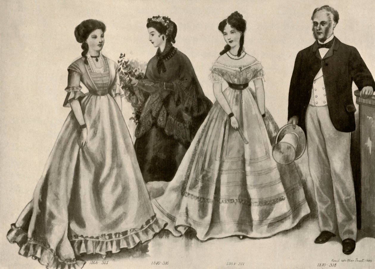 Abbigliamento dal 1860-1870, 1907, 1937 da Cecil W. Trout
