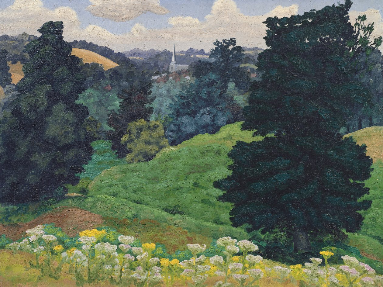 Chiesa di Hadleigh, c.1942 da Cedric Morris