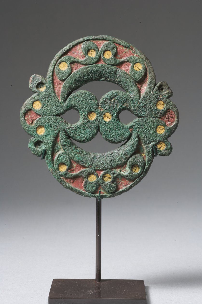 Terret con intarsi di smalto (bronzo) da Celtic