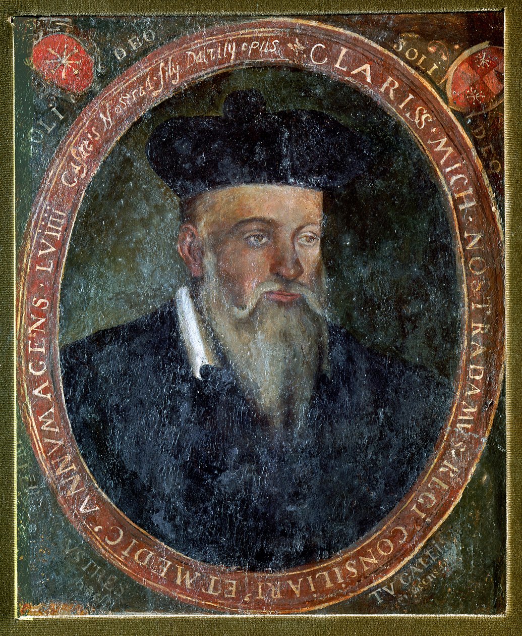 Ritratto di Michel de Nostradame (1503-66) da Cesar Nostradamus