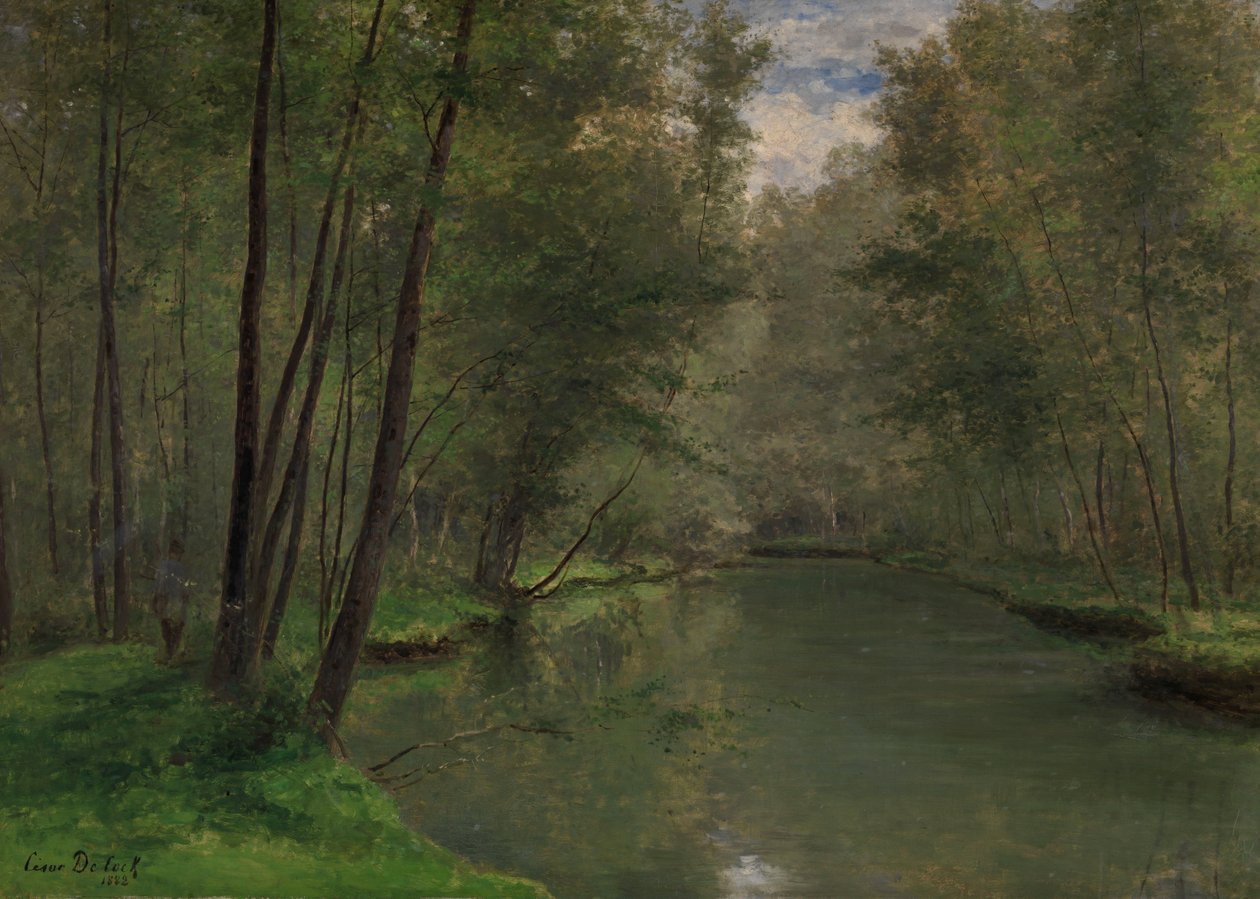 Lungo il fiume Epte a Gasny da Cesar de Cock