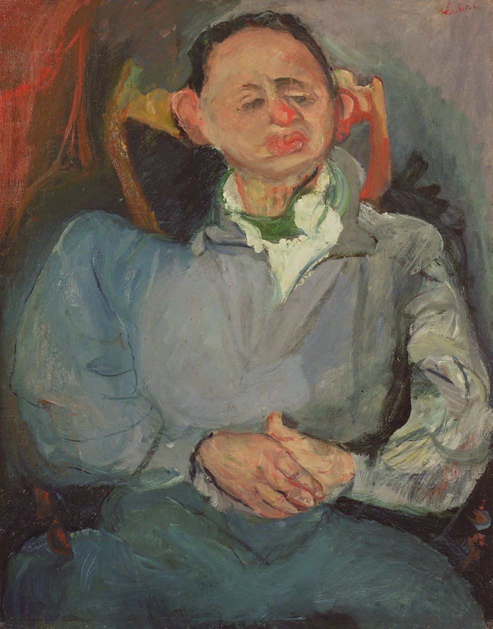Ritratto di Oscar Miestchaninoff (1886-1956) 1923 da Chaim Soutine