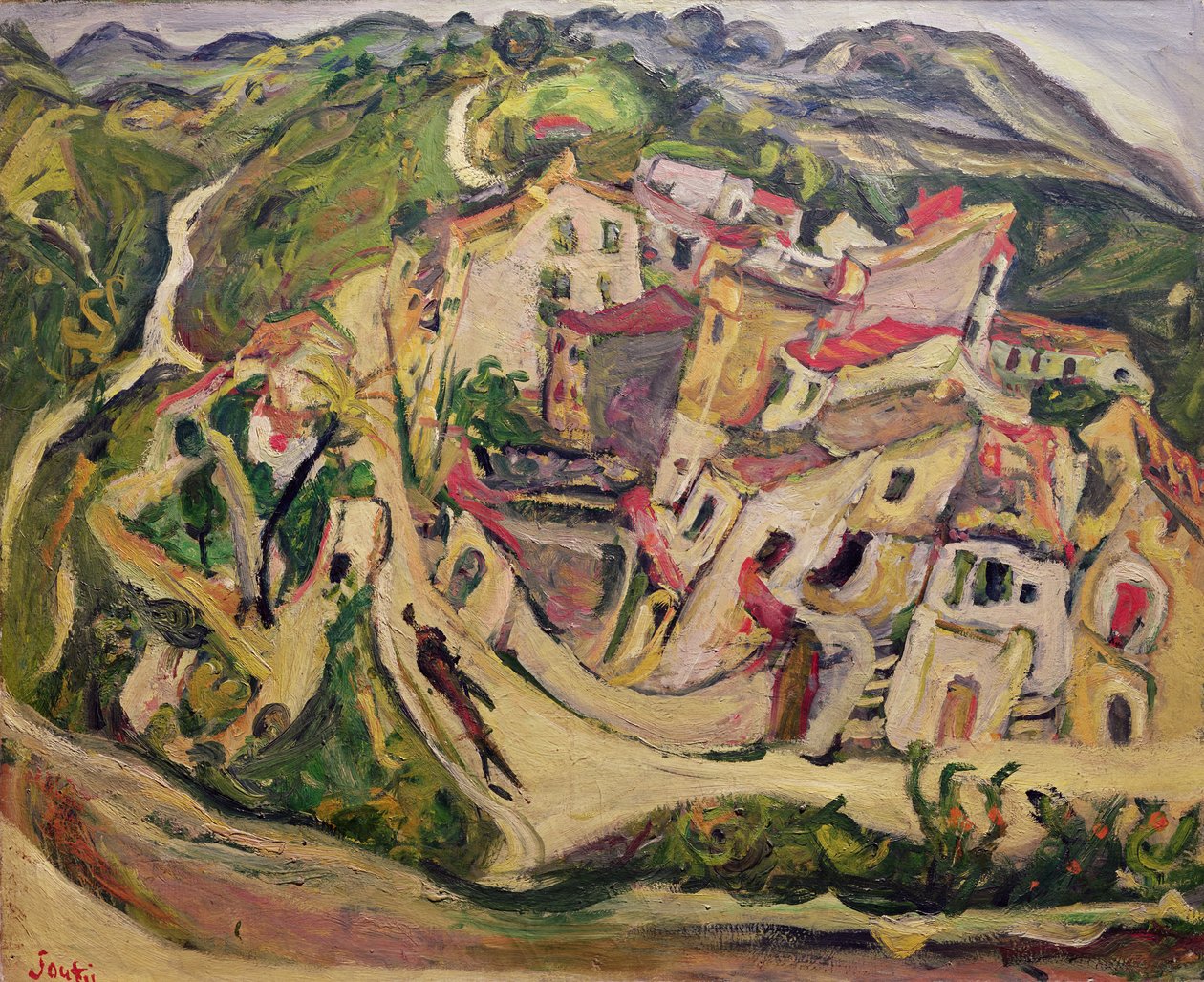 Case a Cagnes, 1923 da Chaim Soutine