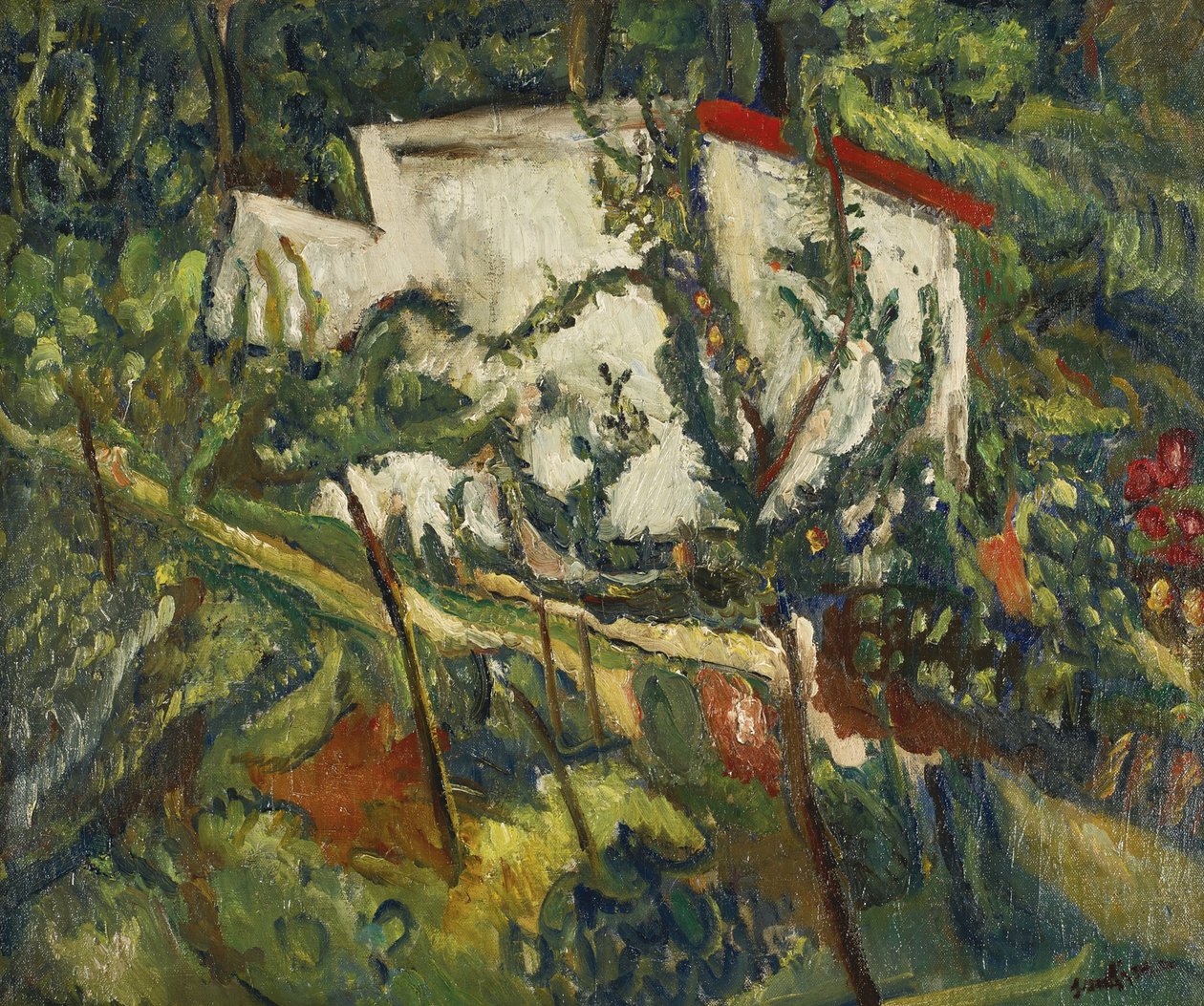 Maison de Clamart, c. 1918 da Chaim Soutine