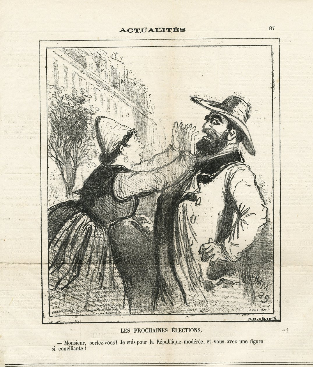 Illustrazione di Cham (1819-1879) in Le Charivari da Amédée de Noé