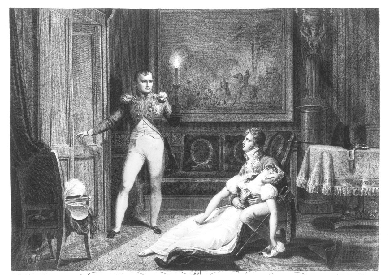 Il divorzio di Napoleone I (1769-1821) e Josephine Tascher de la Pagerie (1763-1814) 30 novembre 1809 da Charles Abraham Chasselat