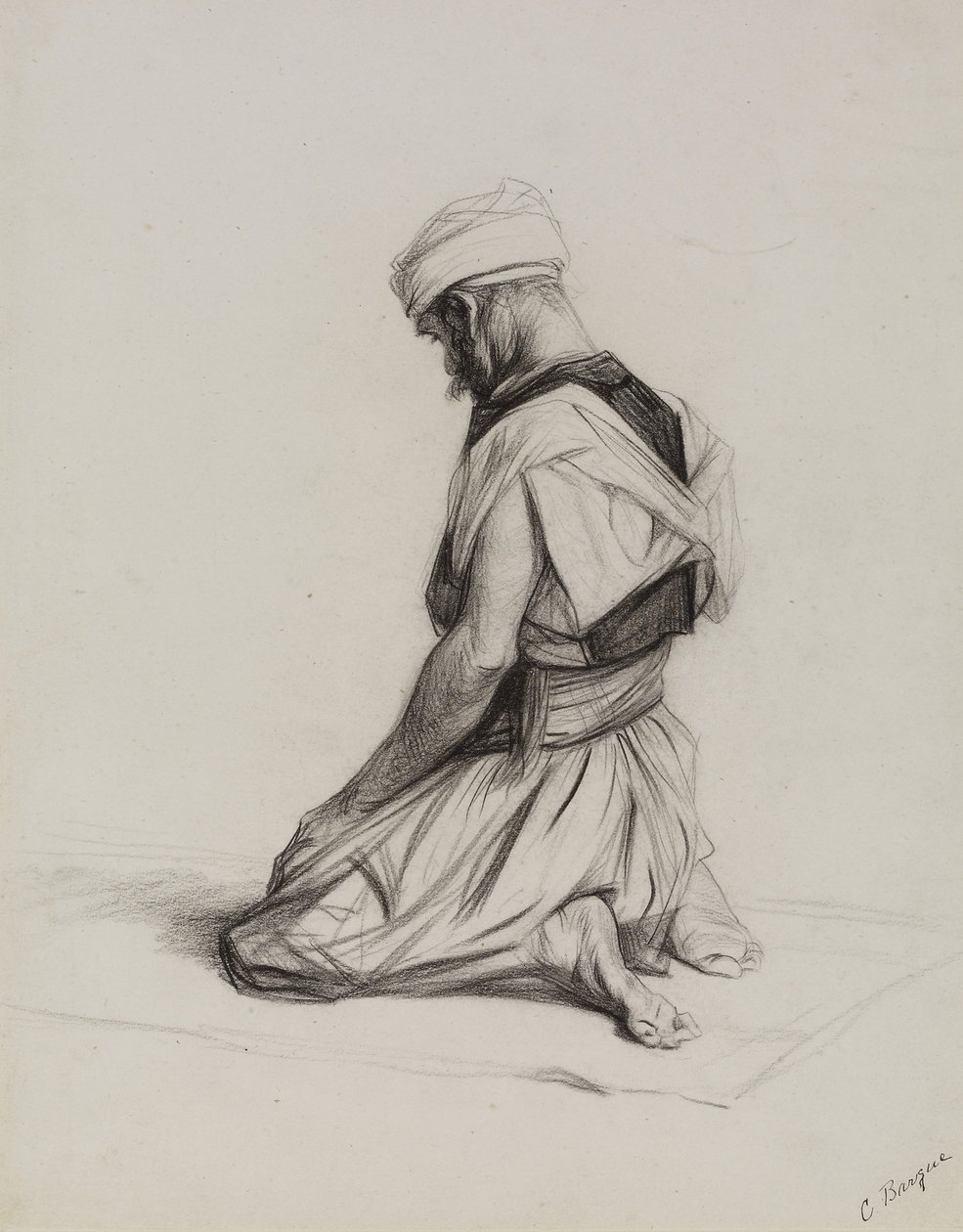 Musulmano in Preghiera, 1883 da Charles Bargue