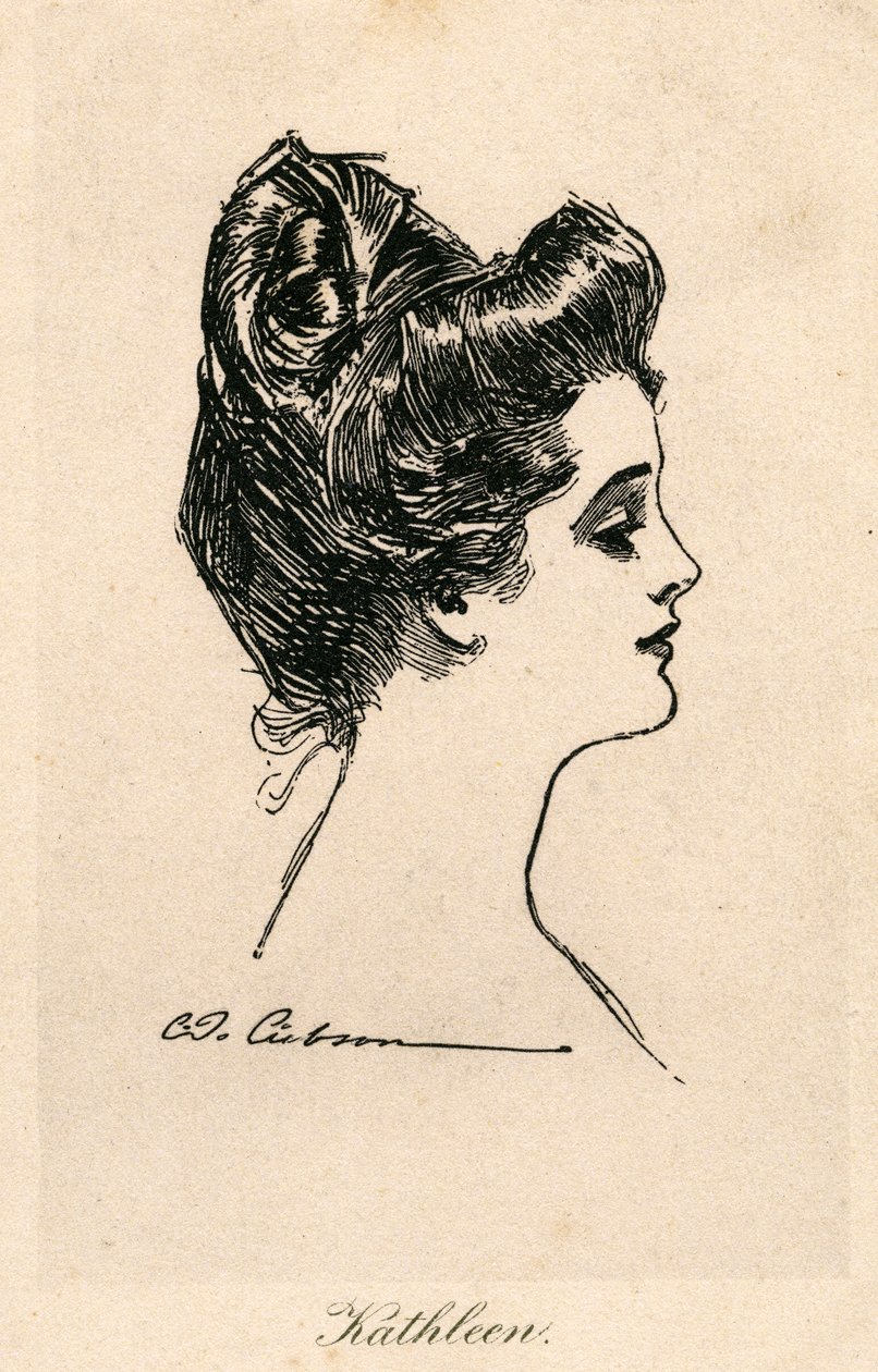 Kathleen, una Gibson Girl, c.1900 da Charles Dana Gibson