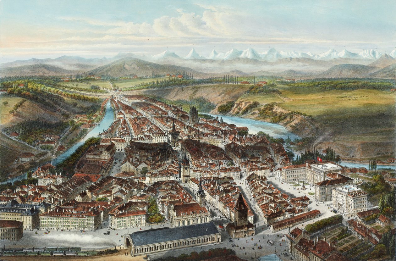 La città di Berna da Charles Fichot