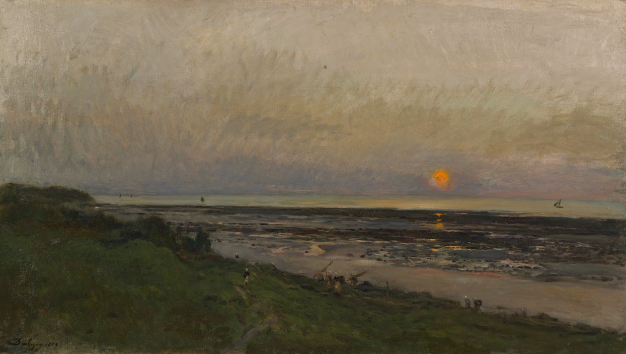Tramonto a Villerville da Charles Francois Daubigny