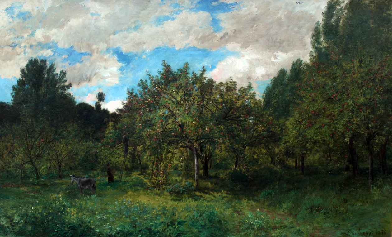 Frutteto francese al tempo del raccolto da Charles Francois Daubigny