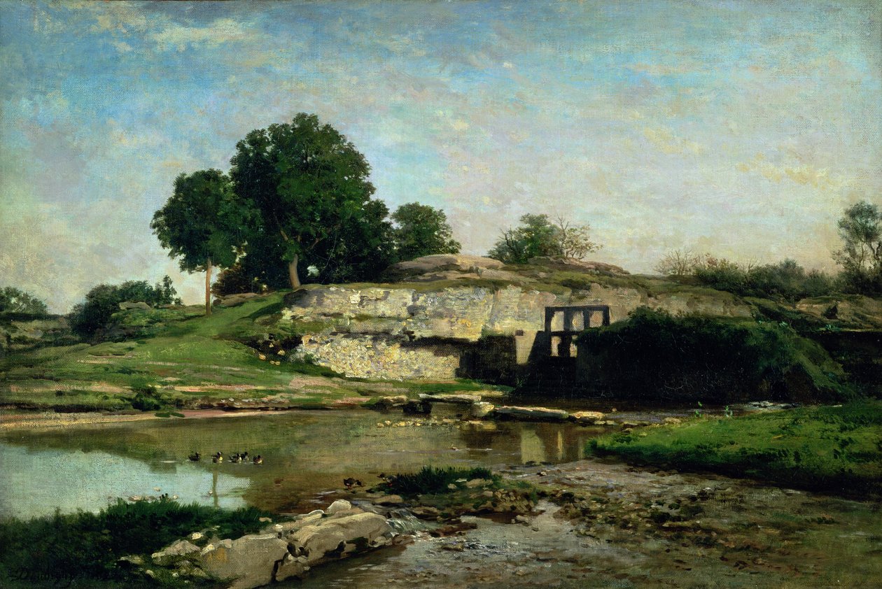 La Chiusa a Optevoz, 1859 da Charles Francois Daubigny