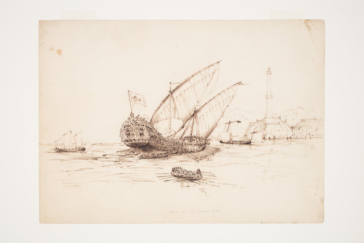 Taglio della galera genovese da Charles Heaphy