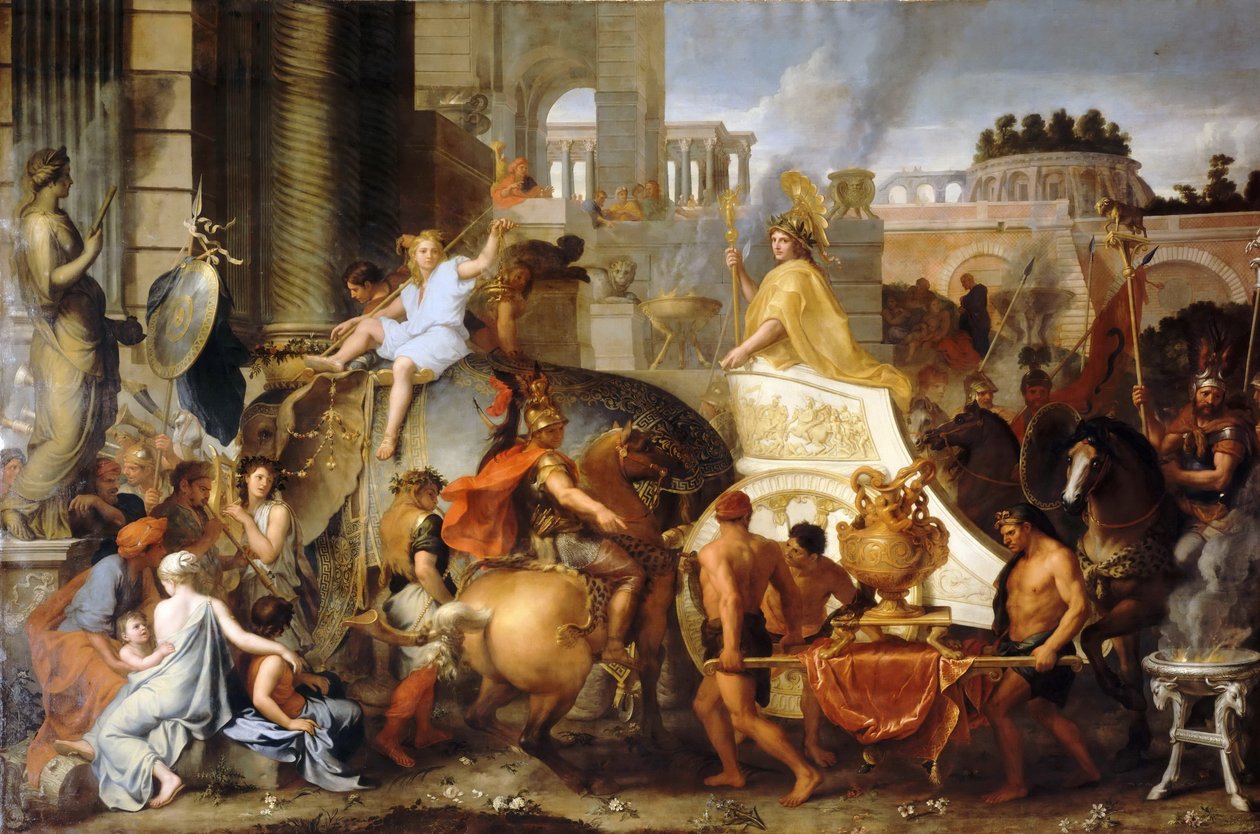 Ingresso di Alessandro a Babilonia o Il trionfo di Alessandro da Charles Le Brun