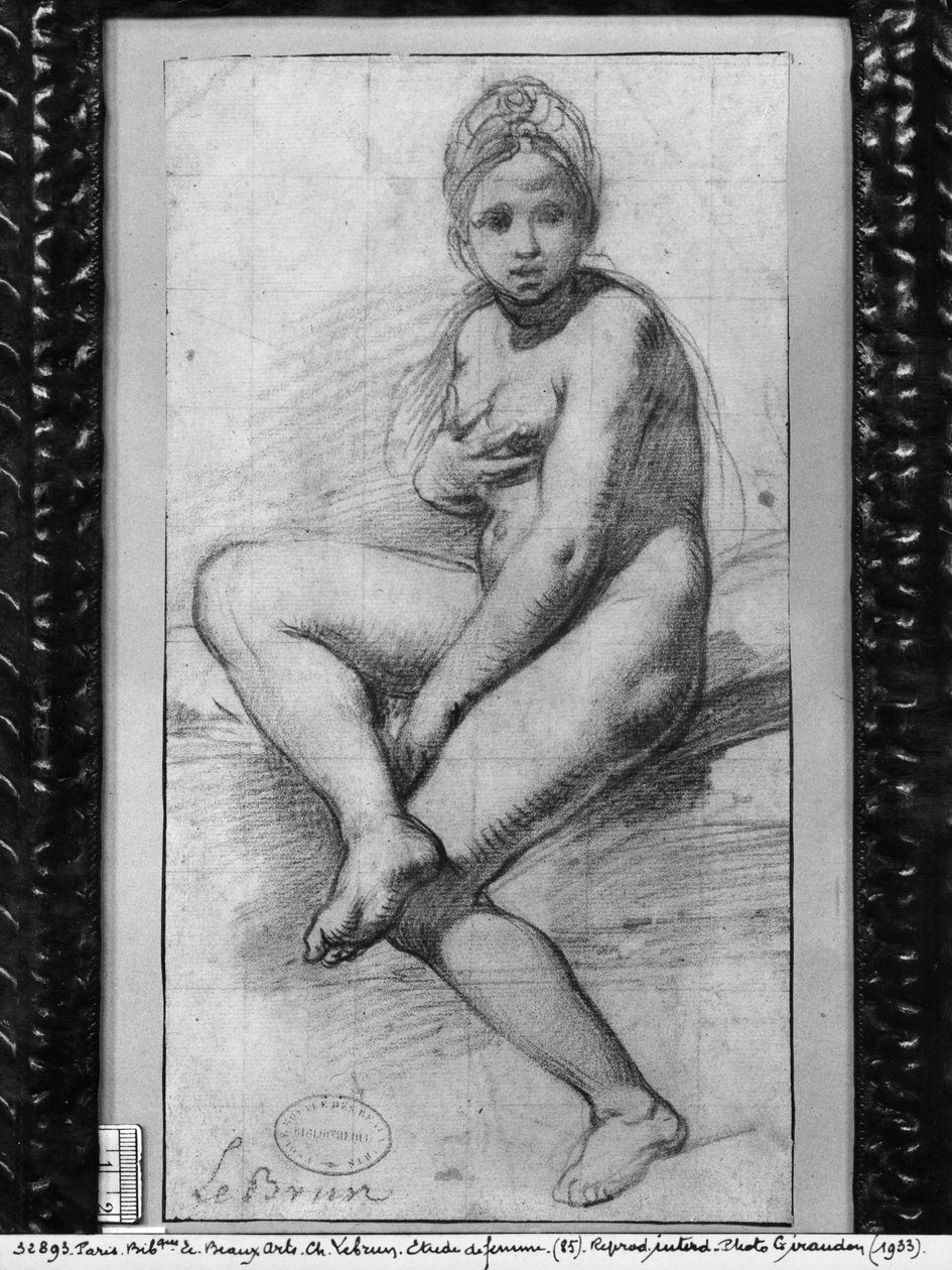 Donna seduta da Charles Le Brun