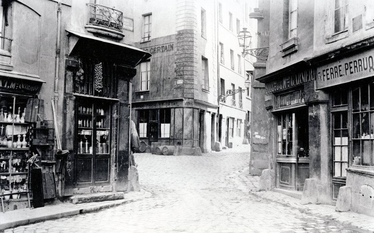 Incrocio di Fromentel, Saint-Hilaire, Jean-de-Beauvais, Charretiere e Mont-de-Marsan, Parigi da Charles Marville