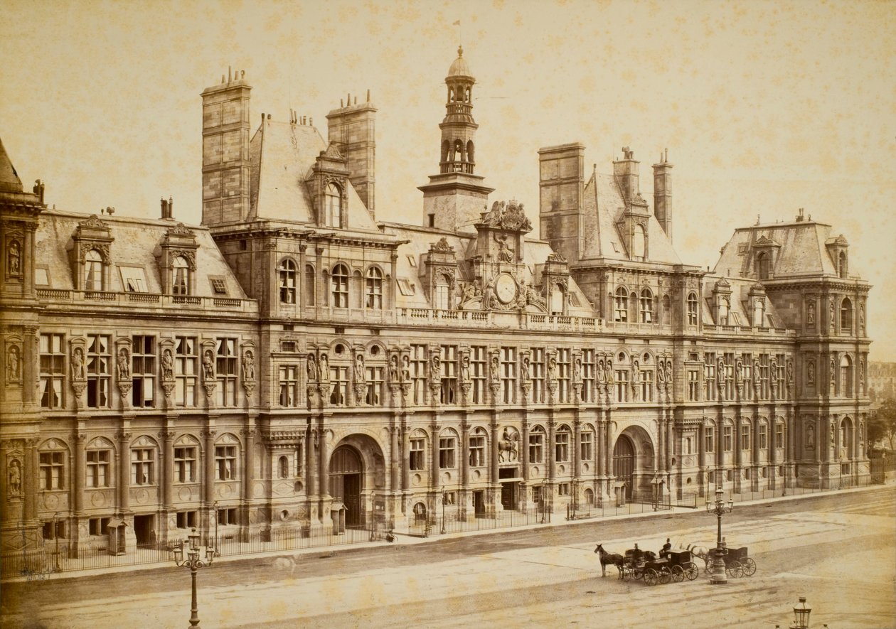 Hôtel de Ville, Parigi da Charles Marville
