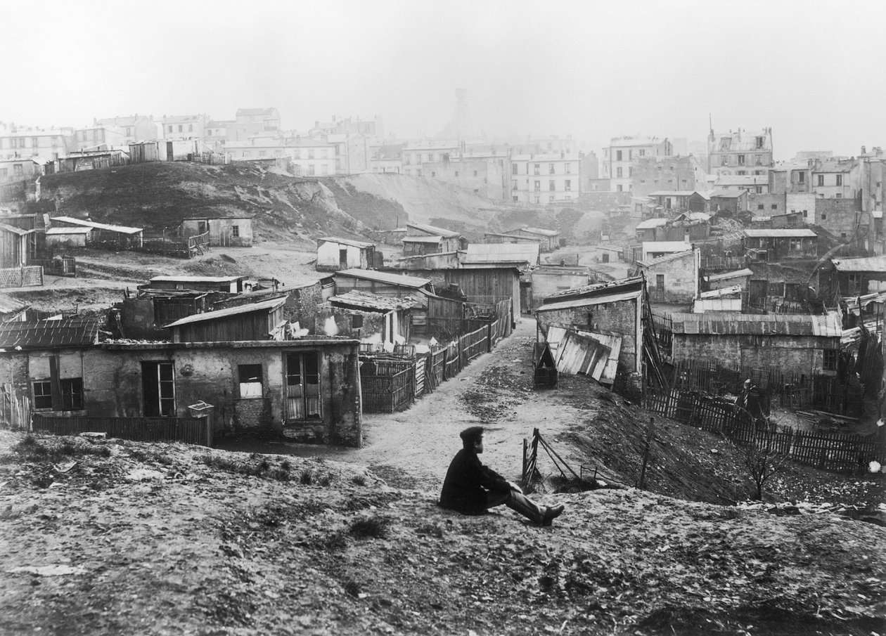 Rue Champlain, un gruppo di capanne, 1858-78 da Charles Marville
