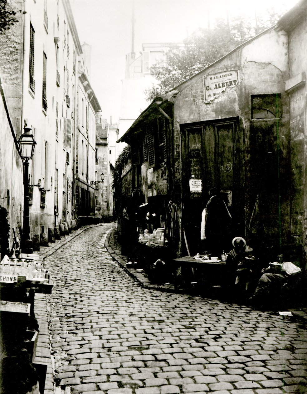 Rue du Jardinet e il vicolo cieco di Rohan, Parigi, 1858-78 da Charles Marville