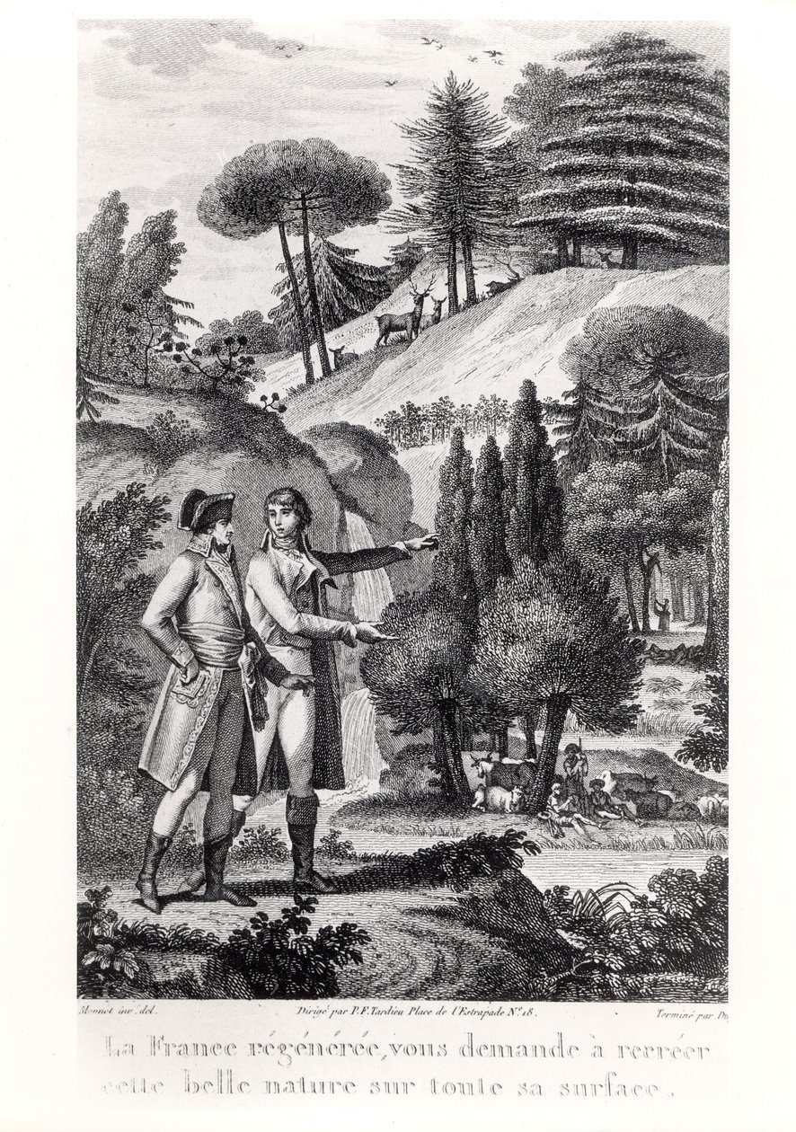 Napoleone Bonaparte (1769-1821) e la Foresta di Francia, 1801 da Charles Monnet