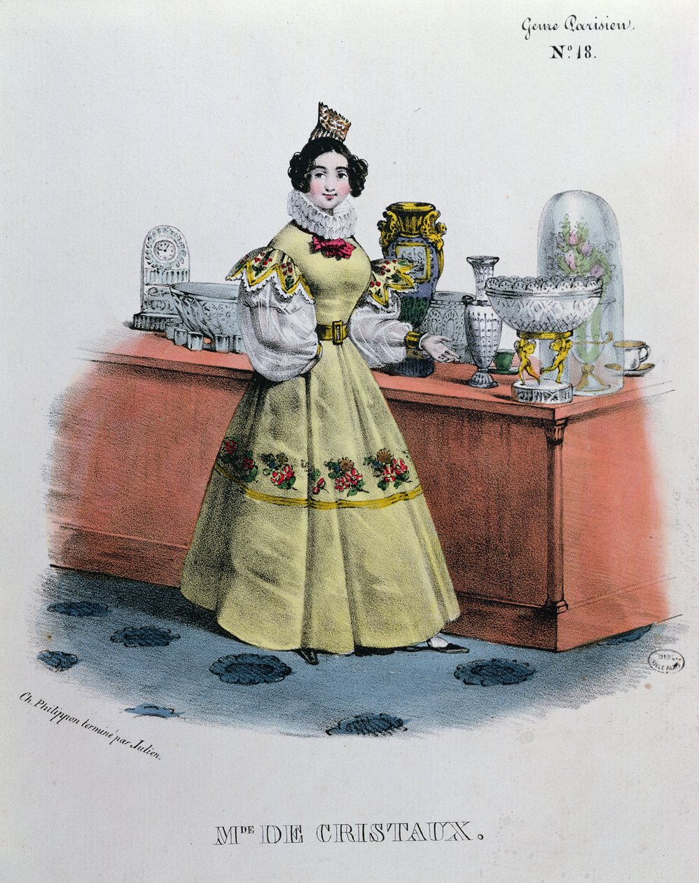 Un Venditore di Cristalli, c.1840 da Charles Philipon