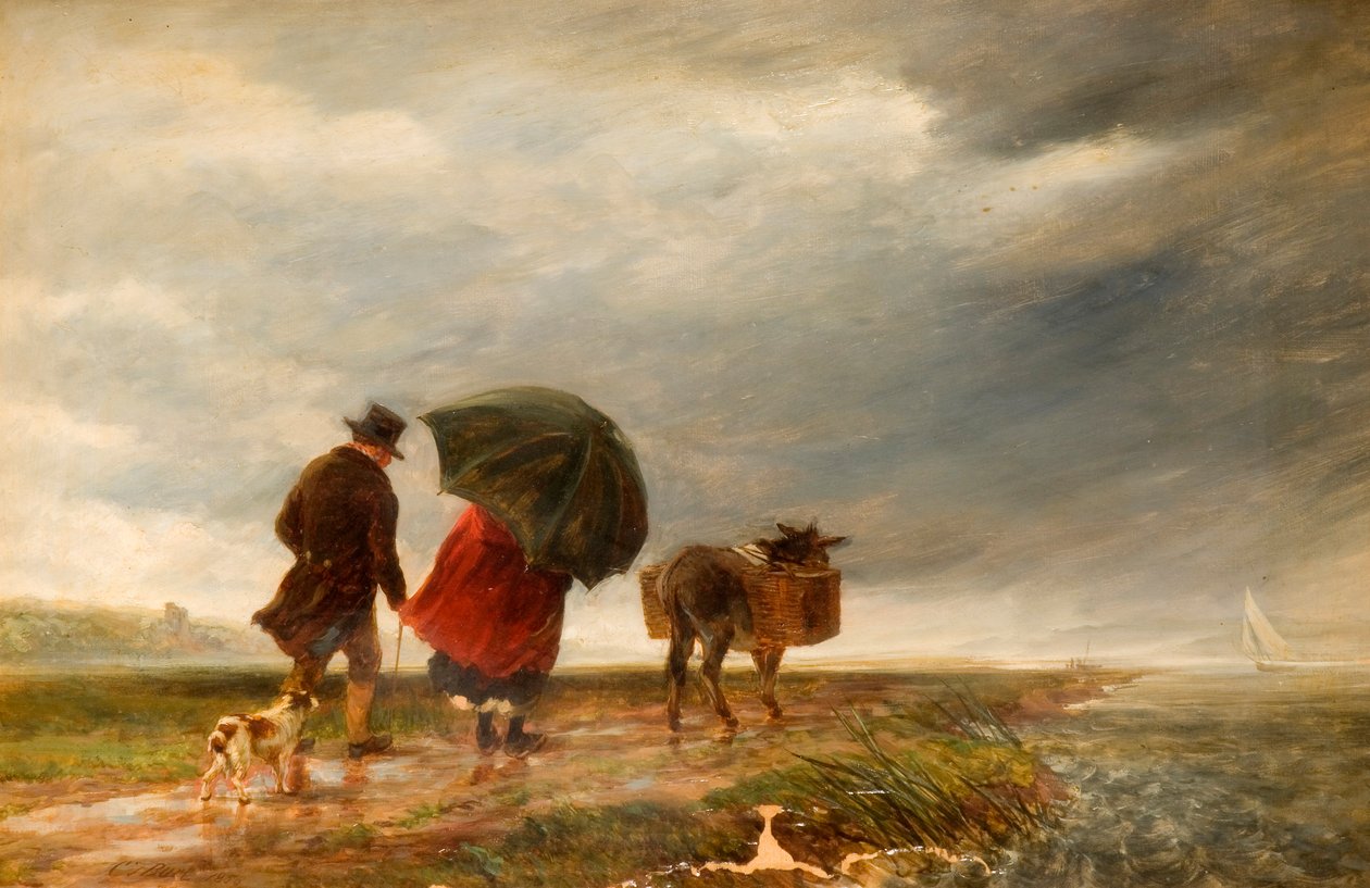 Andando al traghetto, Appledore, 1856 da Charles Thomas Burt