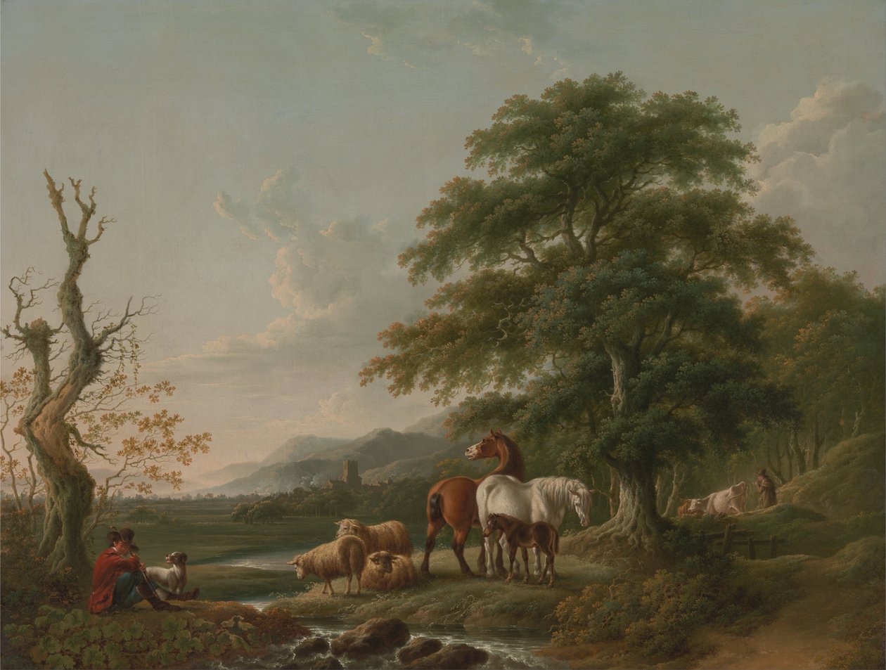 Paesaggio con un pastore da Charles Towne