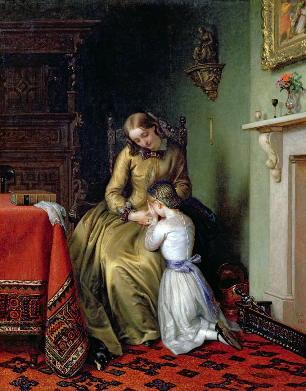 Ora di preghiera, 1854 da Charles West Cope