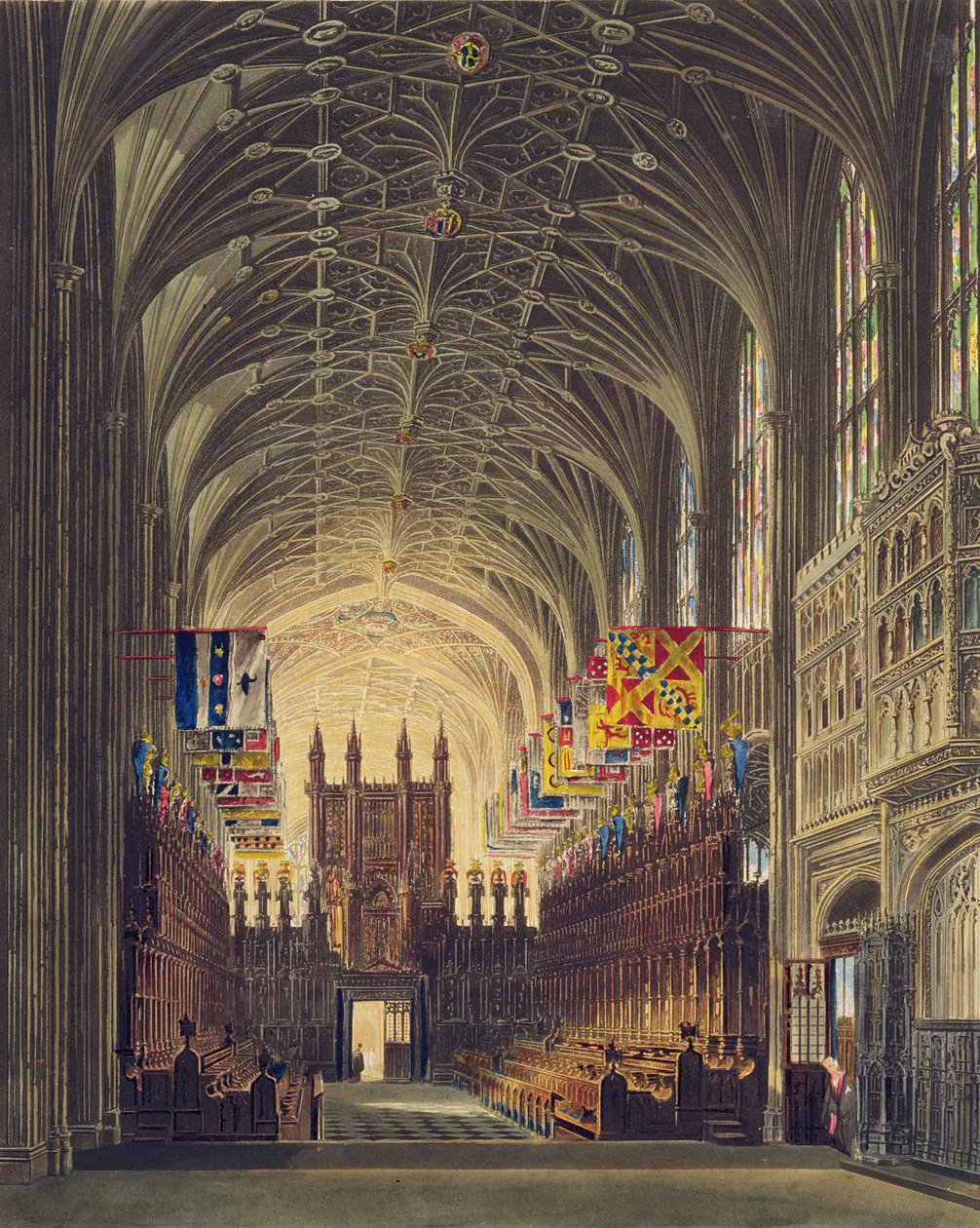 Interno della Cappella di San Giorgio, Castello di Windsor, da 