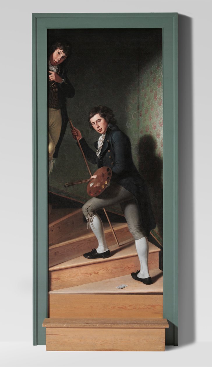 Gruppo di scale (Ritratto di Raphaelle Peale e Titian Ramsay Peale) da Charles Willson Peale